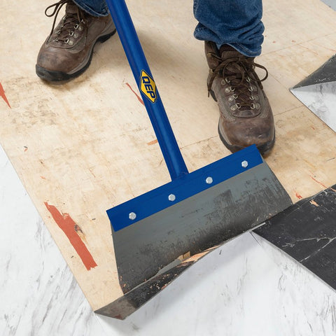 QEP 20900Q Surface Scraper, 5 ft L Handle, 14 in W Blade, Carbon Steel Blade