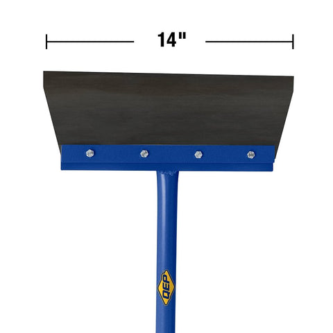QEP 20900Q Surface Scraper, 5 ft L Handle, 14 in W Blade, Carbon Steel Blade