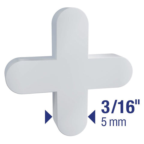 QEP 10336 Traditional Flexible Tile Spacer, 0.11 in Thick, Plastic, White