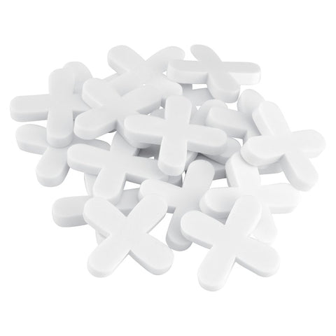 QEP 10005 Tile Spacer, 0.12 in Thick, Cross, Plastic, White