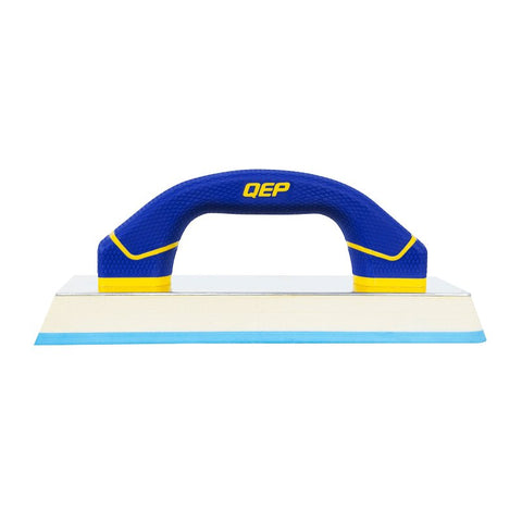 QEP 10074-8 Universal Float, 9-1/2 in L, 4 in W, Comfort Handle, Aluminum/Rubber, Blue