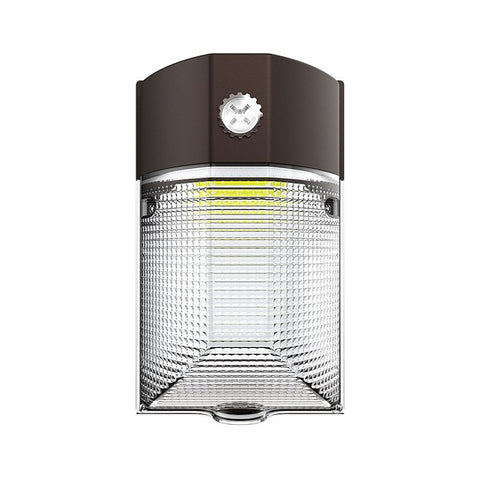 Halo MWP Series MWP20FSUNVDBZ Dusk-to-Dawn Mini Wall Pack, 120 to 277 V, LED, 2006 to 2212 Lumens, 3000, 5000 K, Bronze