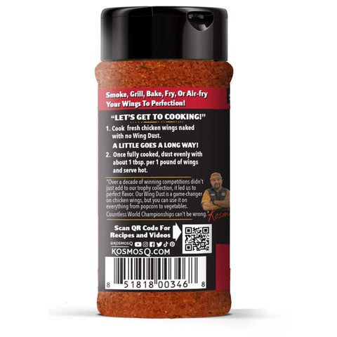 Kosmos Q Wing Dust Buffalo Hot Wing Seasoning 4.7 oz