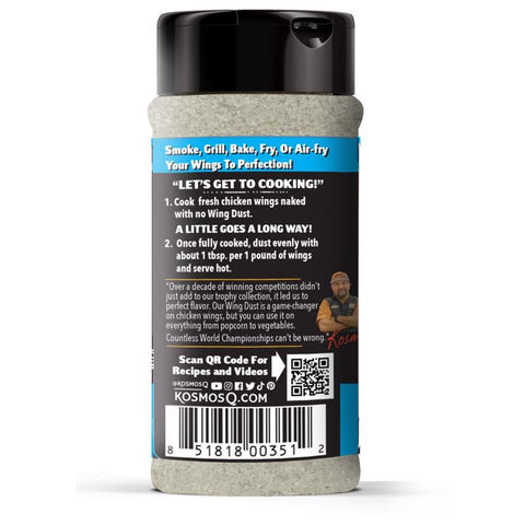 Kosmos Q Wing Dust Salt & Vinegar Wing Seasoning 8 oz