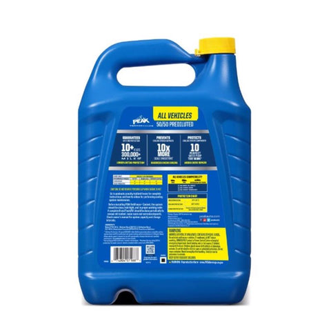 Peak 10X 50/50 Antifreeze/Coolant 1 gal, Pack of 6
