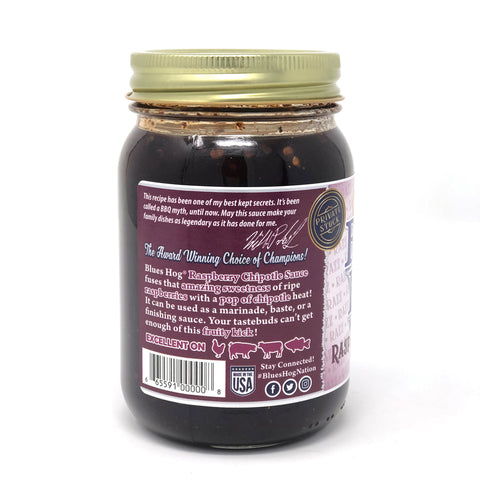 Blues Hog Raspberry Chipotle BBQ Sauce 19 oz, Pack of 6