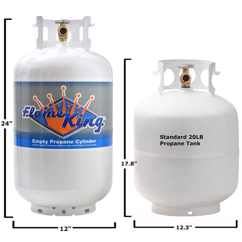 Flame King 30 lb Steel Type 1 Empty LP Tank