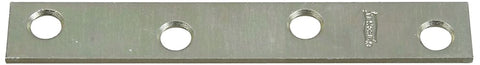 National Hardware N272-732 Mending Brace, 4 in L, 5/8 in W, Steel, Zinc, Screw Mounting, Pack of 20