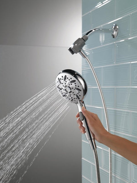 Delta SureDock 75689 Magnetic Hand Shower, 1.75 gpm, 6-Spray Function, Chrome, 72 in L Hose