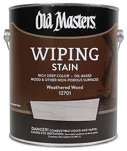 Old Masters 12701 Wiping Stain, Weathered Wood, Liquid, 1 gal, Can, Pack of 2