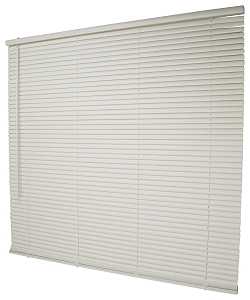 Simple Spaces PVCMB-15AA Blind, 64 in L, 47 in W, Vinyl, Alabaster, Pack of 4