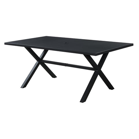 Seasonal Trends HTMS68BX Dining Table, 38 in W, 68.11 in D, 28.74 in H, Steel Frame, Rectangular Table, Steel Table