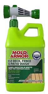 Mold Armor FG512M E-Z Deck Wash, Liquid, Clear/Light Yellow, 64 oz, Spray Dispenser, Pack of 6