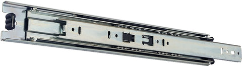 Knape & Vogt 8400P 16 Drawer Slide, 100 lb, 16 in L Rail, 1/2 in W Rail, Anochrome