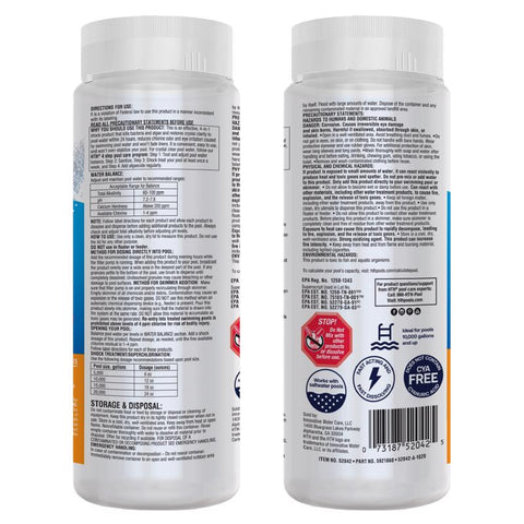 HTH Pool Care Granule Shock Treatment 2 lb, Pack of 6