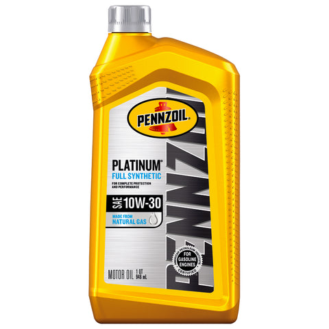 Pennzoil Platinum 10W-30 4-Cycle Synthetic Motor Oil 1 qt 1 pk, Pack of 6