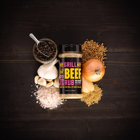 Hey Grill Hey savory, garlic, pepper beef rub Beef Rub 11.7 oz