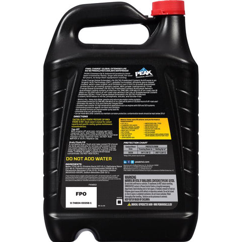 Peak Final Charge 50/50 Antifreeze/Coolant 1 gal