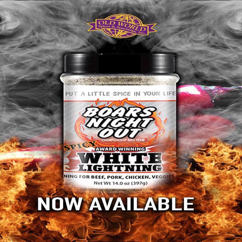 Boars Night Out White Lightning BBQ Rub 14 oz