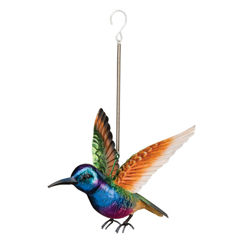 Regal Art & Gift Assorted Metal 10.75 in. H Bouncie Bird/Hummingbird Garden Stake Spinner, Pack of 22