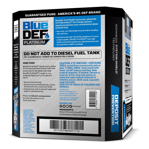 Def 2 High Shell Blue Def Platinum Diesel Fuel System Cleaner 2.5 gal – Shell Lumber and ...