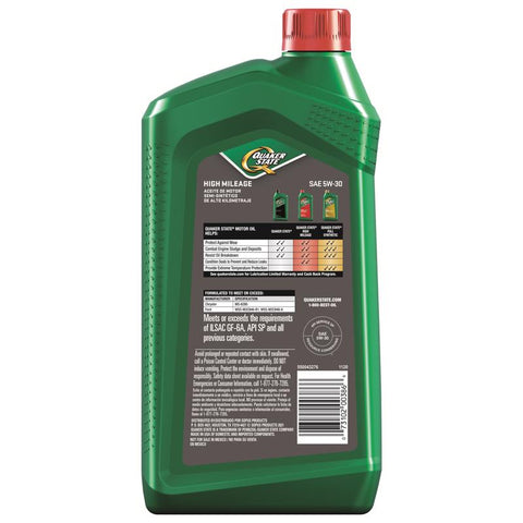 Quaker State Defy 5W-30 Gasoline Synthetic Blend Motor Oil 1 qt 1 pk, Pack of 6