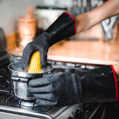 Grill Armor Waterproof Rubber Grilling Glove 14 in. L 1 pair
