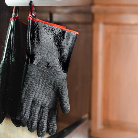Grill Armor Waterproof Rubber Grilling Glove 14 in. L 1 pair