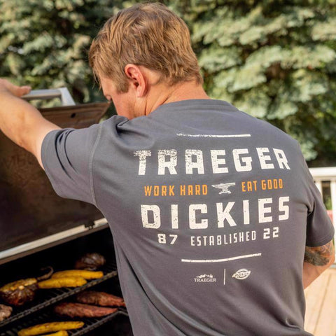 Dickies Traeger M Short Sleeve Charcoal Gray Tee Shirt