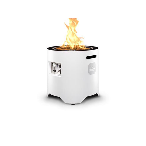 Ukiah Voyager 20 in. W Stainless Steel Round Propane Fire Pit with Sound System