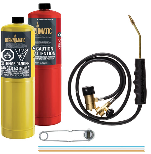 BernzOmatic WK5500OX CAN Torch Kit, Brass, Pack of 2