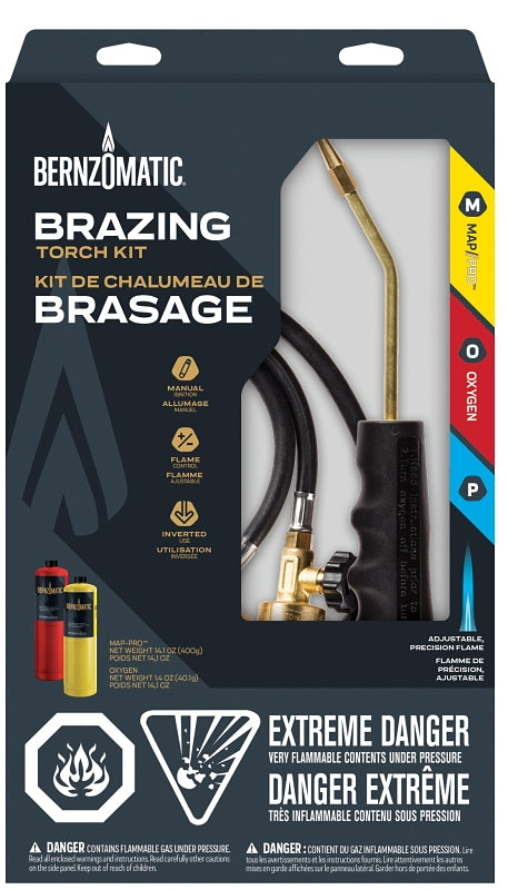 BernzOmatic WK5500OX CAN Torch Kit, Brass, Pack of 2