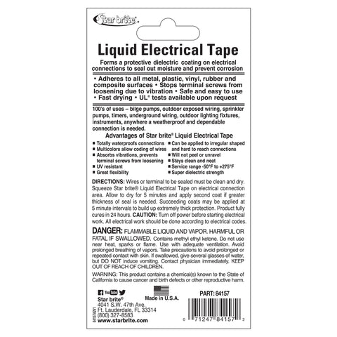 Star brite 4 in. W X 7 in. L Green Vinyl Liquid Electrical Tape