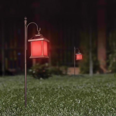 Feit Black Metal 48 in. H Solar Fixtures Shepherd's Hook 1 pk