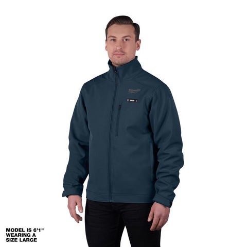Milwaukee M12 XXL Long Sleeve Unisex Full-Zip Cordless Heated Jacket Blue