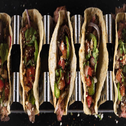 Blackstone Deluxe Stainless Steel Taco Tray 17.71 in. L X 4.5 in. W 2 pk