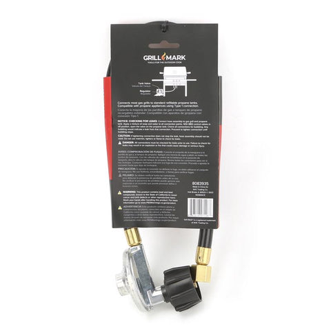 Grill Mark 21 in. L Rubber Propane Hose and Regulator, Pack of 4
