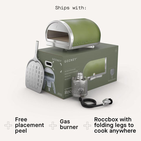 Gozney Roccbox, Propane Gas Outdoor Pizza Oven Olive