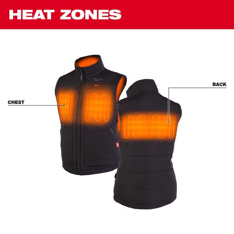 Milwaukee M12 Axis S Sleeveless Women's Full-Zip Heated Vest Black