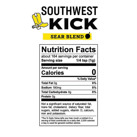 Lodge Southwest Kick Sear Blend BBQ Seasoning 5.8 oz