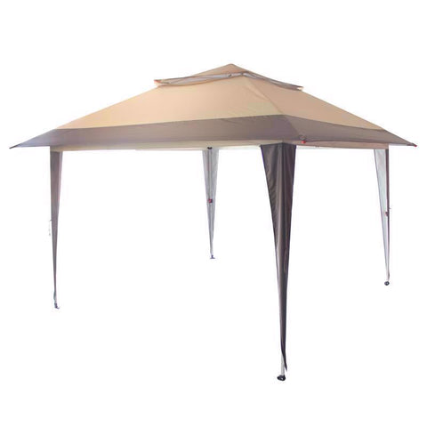 Crown Shade One Touch 150D Polyester Instant Gazebo Deluxe Replacement Canopy Cover 9.3 ft. H X 10 f