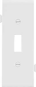 Eaton Wiring Devices STC1W Wallplate, 4-7/8 in L, 3.12 in W, 1 -Gang, Polycarbonate, White, High-Gloss