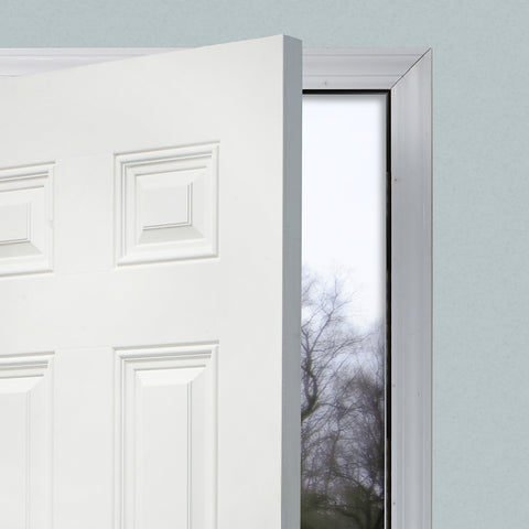 Frost King T81BK Bulb Shape Door Weatherseal, 3/8 in W, 5/8 in Thick, 81 in L, Rubber, Black