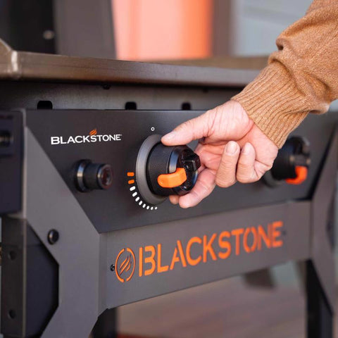 Blackstone Iron Forged 2 Burner Liquid Propane Outdoor Griddle with Hood Black