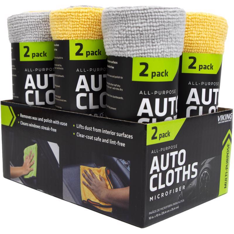 Viking Microfiber Cleaning Cloth 10 in. W X 10 in. L 2 pk, Pack of 6 ...