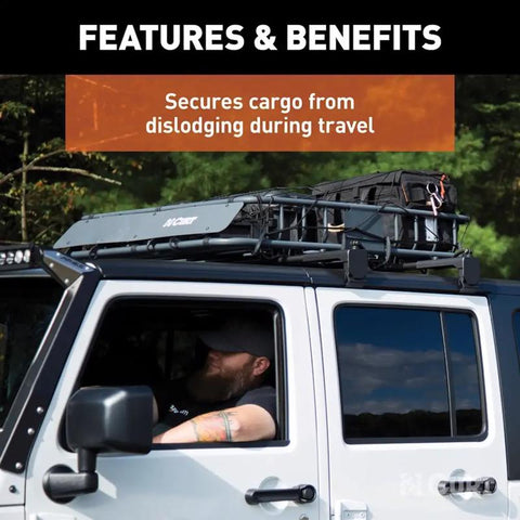 CURT Black Adjustable Cargo Net 44 in. L 1 pk