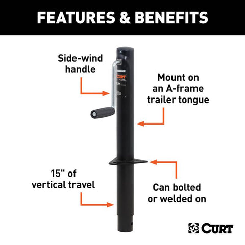 CURT 2000 lb For Jack Crank Handle