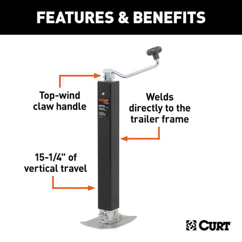 CURT 8000 lb For Trailer Jack