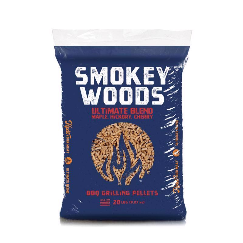 Smokey Woods Hardwood Pellets All Natural Cherry/Hickory/Maple 20 lb ...