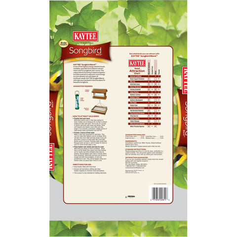 Kaytee Songbird Blend Songbird Black Oil Sunflower Seed Wild Bird Food 7 lb, Pack of 6